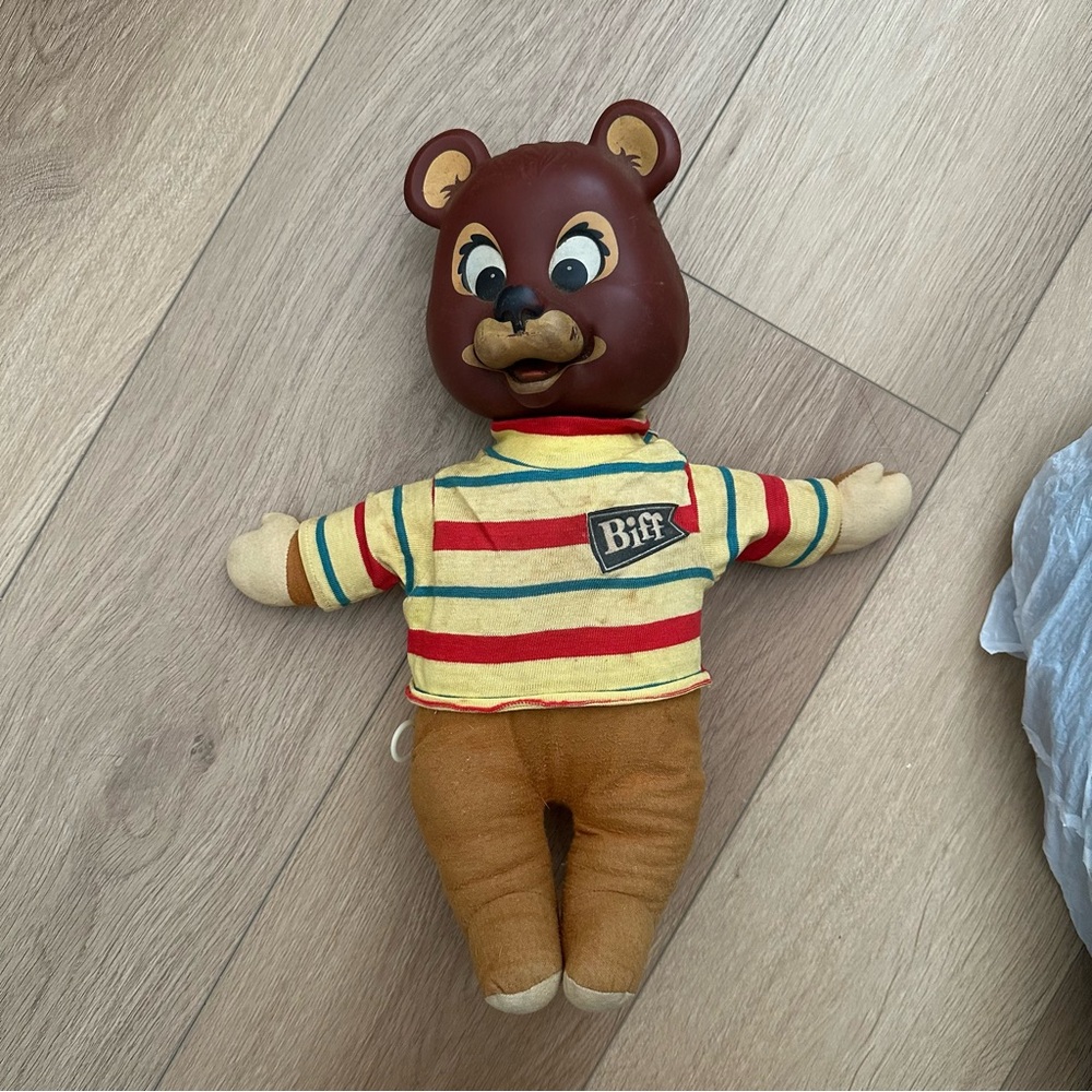 Vintage Biff Bear Mattel Talking Doll